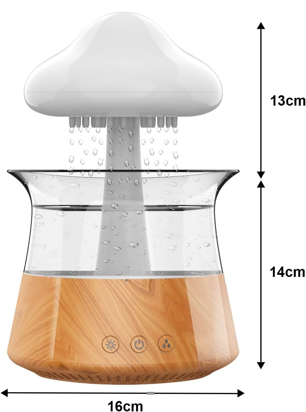 Lampe diffuseur de gouttes de pluie et d'huiles essentielles - Ma boutique